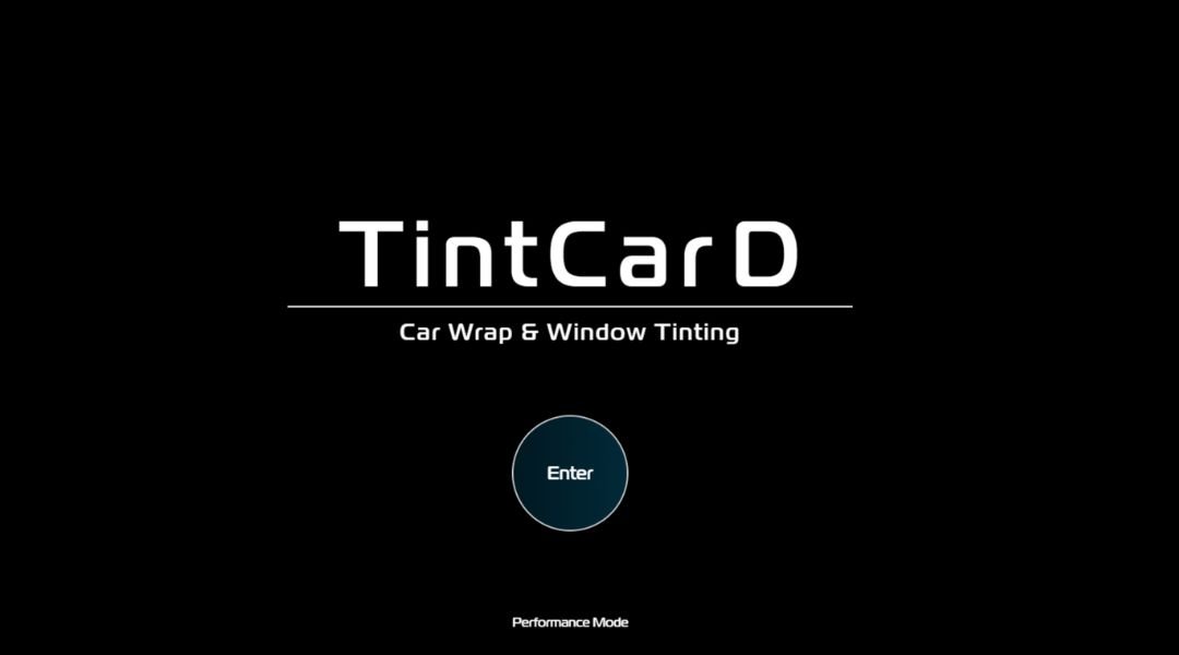 Tint Car 3D Workshop