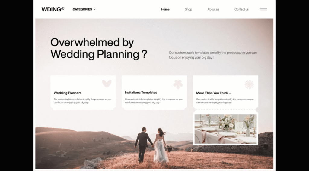 Find Your Perfect Wedding Website Inspiration Designs, Themes & Layouts You'll Love
