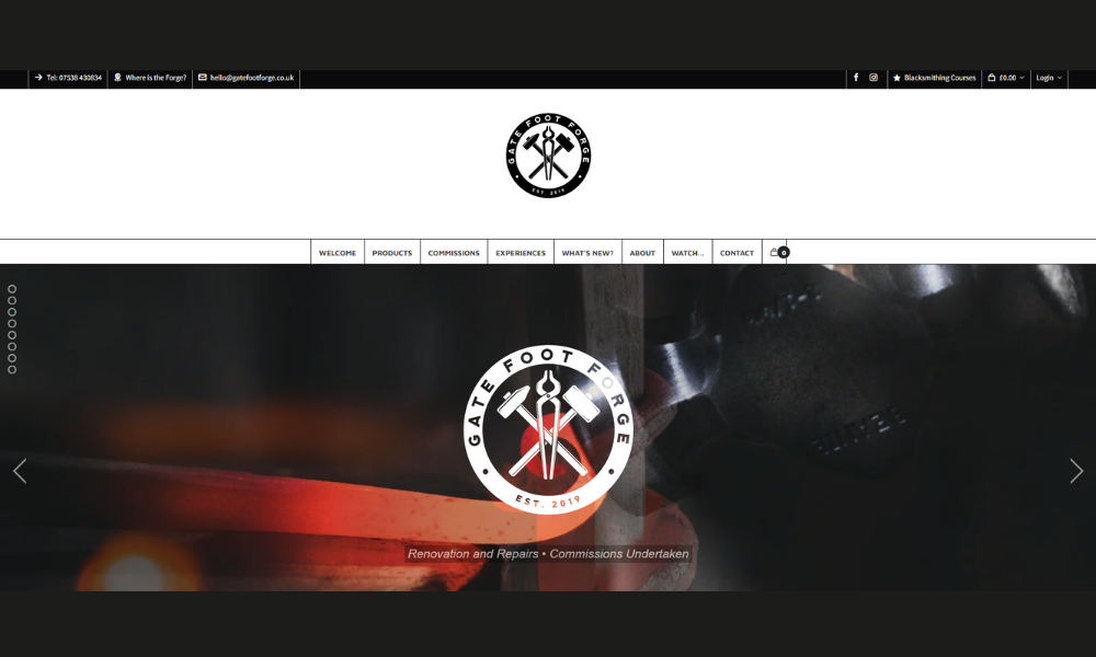 Ironwork Shop – Gate Foot Forge