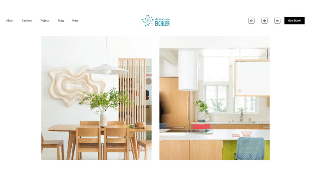 Modern Interior Design Website Inspiration to Elevate Your Online Portfolio