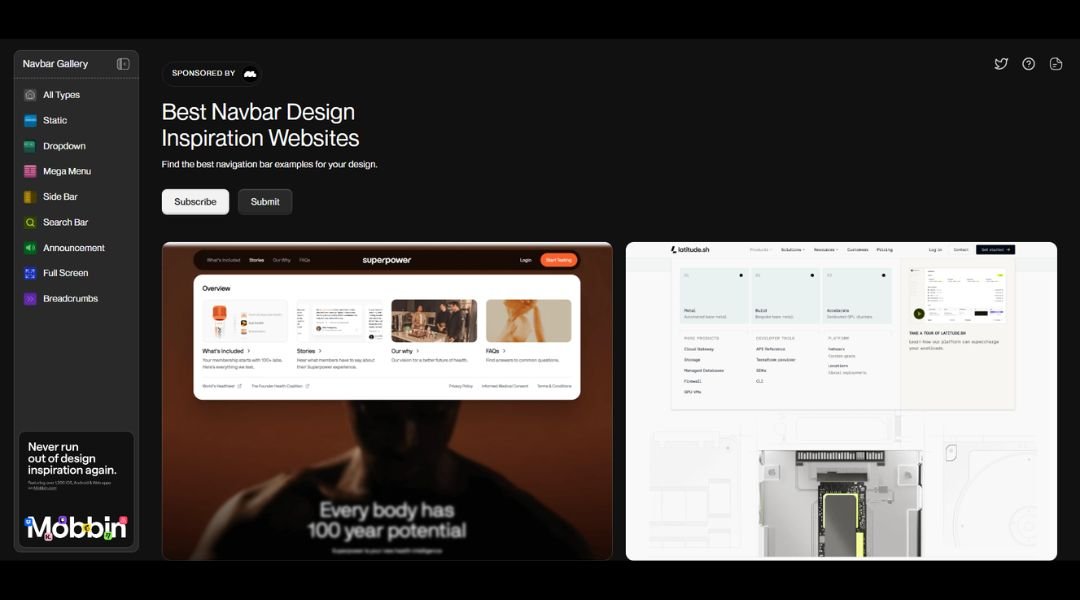 Navbar Gallery