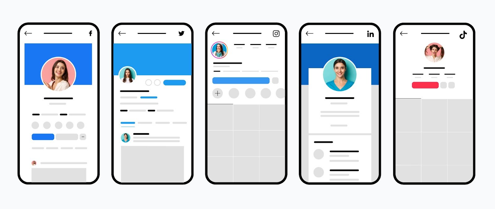 social media profile setup